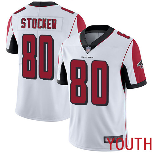 Atlanta Falcons Limited White Youth Luke Stocker Road Jersey NFL Football #80 Vapor Untouchable->youth nfl jersey->Youth Jersey